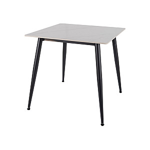Стіл RION 80*80 білий/чорний
