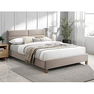 Ліжко SIERRA VELVET 140*200 беж/дуб BL.28