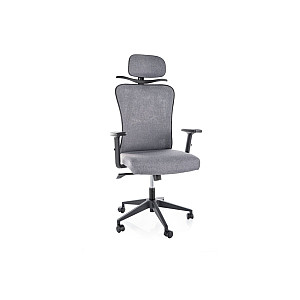 Крісло поворотне Q-080M сіра тканина