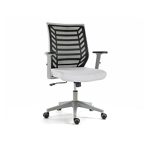 Крісло поворотне Q-320R сіре/сірий каркас