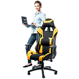 Крісло поворотне VIPER чорне / жовте