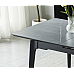Стіл BERLIN CERAMIC 140(180)*80 сірий мат/чорний каркас