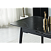 Стіл BERLIN CERAMIC 140(180)*80 чорний мат/чорний каркас