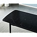 Стіл BERLIN CERAMIC 140(180)*80 чорний мат/чорний каркас