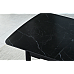 Стіл BERLIN CERAMIC 140(180)*80 чорний мат/чорний каркас