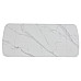 Стіл DUBLIN CERAMIC 120(180)*80 білий мат/чорний каркас