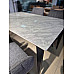 Стіл NORMAN CERAMIC 140*90 Muie White глянець/чорний каркас