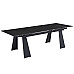 Стіл ARNOLD CERAMIC 180(240)*90 Wic dark grey мат/чорний каркас