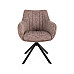 Стілець AZALIA LEO чорний каркас/темний беж 32