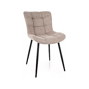 Стілець JULIA BREGO чорний каркас/світлий беж 31