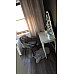 Стілець CHERRY VELVET чорний каркас/сірий BL.14