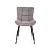 Стілець JULIA BREGO чорний каркас/сірий 07