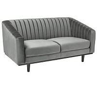 Софа ASPREY 2 VELVET сіра/венге BL.14