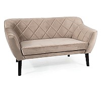 Софа KARO 2 VELVET темний беж/венге BL.40
