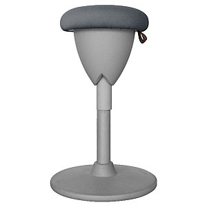 Балансуючий стілець ACORN темно-сіра тканина/сірий каркас