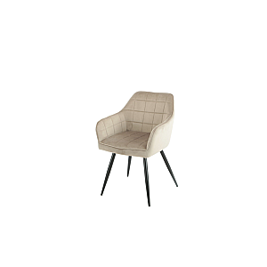 Cтілець DONNA чорний каркас/темний беж