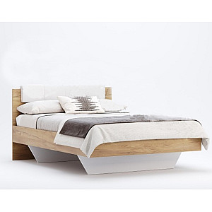 Ліжко без каркаса 120х200 Асті / Asti Глянець Білий - Дуб Крафт MiroMark AS-32-WB