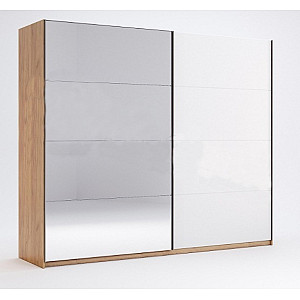 Шафа-купе 2,5 м, (Двері Глянець Білий/ дзеркало), Модульна система Асті, Міромарк, AS-18-WB 