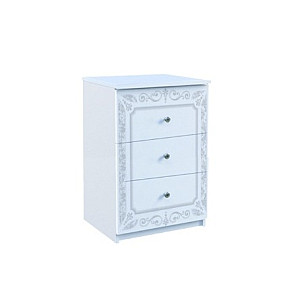Приліжкова тумба 3шх, Cпальня Луїза, Міромарк. LZ-53-WB 