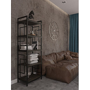 Серія Квадро, стелаж 5 полиць Метал-дизайн