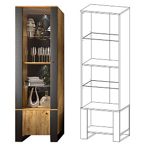 Вітрина 2д Олд вуд Сокме