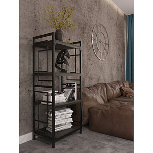 Серія Квадро, стелаж 4 полиці Метал-дизайн