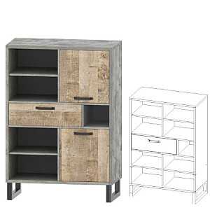 Пенал 2д1ш Барі Сокме