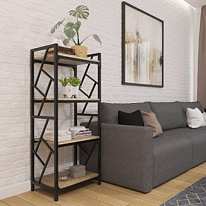 Серія Ромбо, стелаж 4 полиці Метал-дизайн