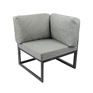 Кутник-пуф "Софора" (сірий на чорному)