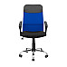 Крісло Richman Ультра Ю Хром M-1 (Tilt) Сітка чорна + синя