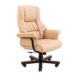 Крісло Richman Конгрес Вуд M-2 Широкий (Anyfix Wide) Бежевий + Горіх