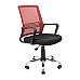 Крісло Richman Джина Хром Піастра Сітка чорна + червона