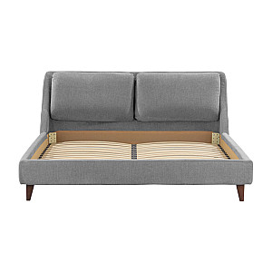 Ліжко Richman Беатріче 160 х 200 Стандарт Вуд Трапеція Місті Грей + Горіх