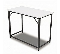Стіл Письмовий Розкладний Richman Комплектація Ніжки Чорні Стільниця ДСП Біле 1000х600х750Н