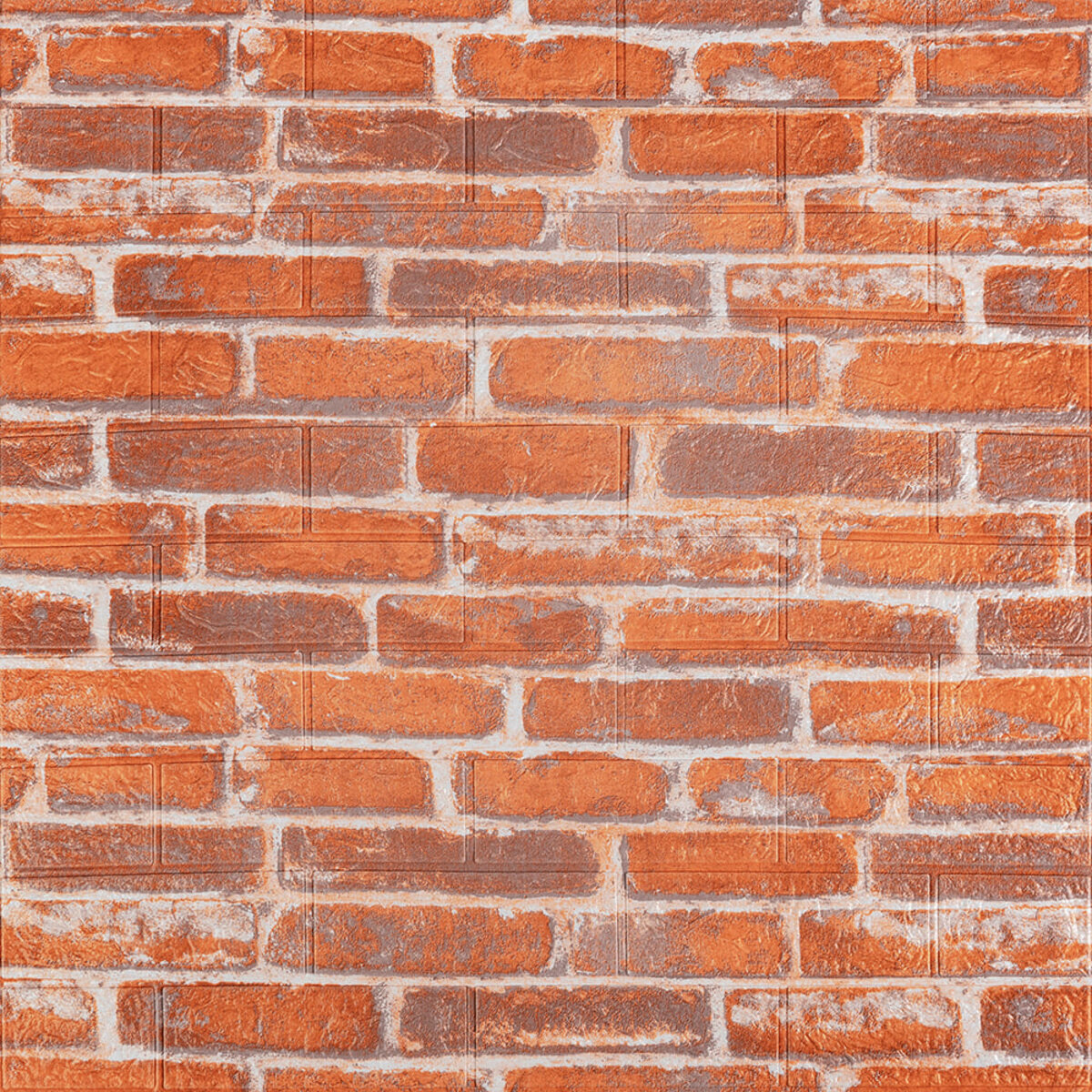 Декоративна 3D панель самоклейка 700х770х3мм Руда Катеринославська цегла (044-3) SW-00000696