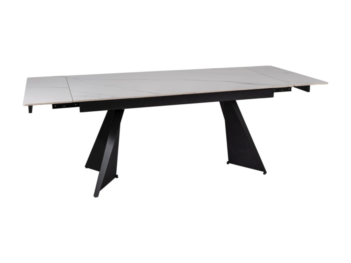 Стіл LACONI 160(220)*90 білий/чорний