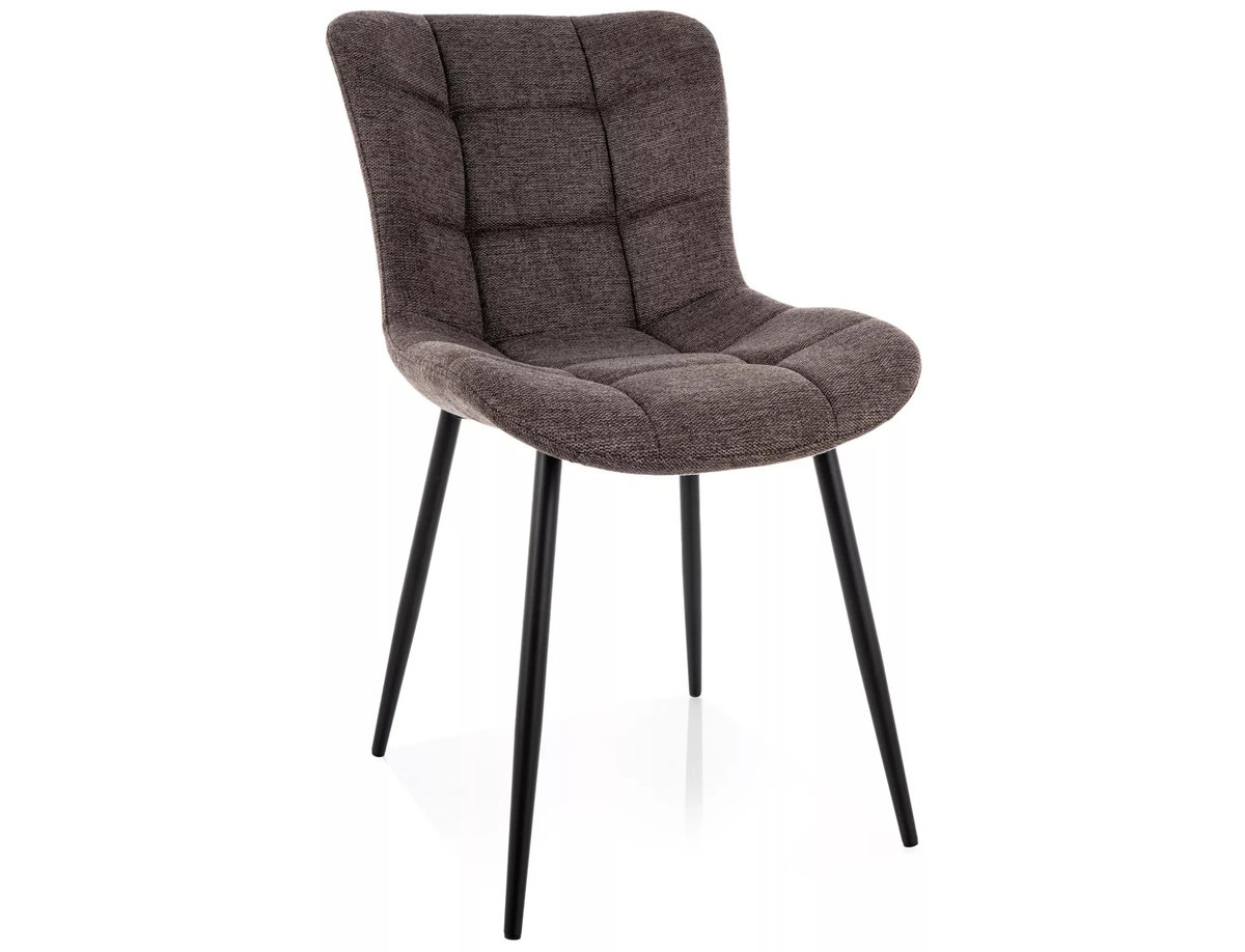 Стілець JULIA BREGO чорний каркас/капучино 40