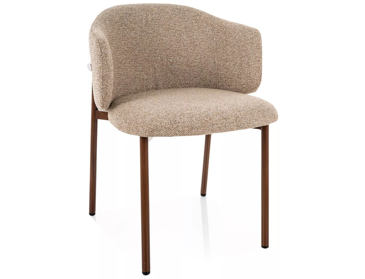 Стілець OSAKA D горіх метал/беж TAP.253