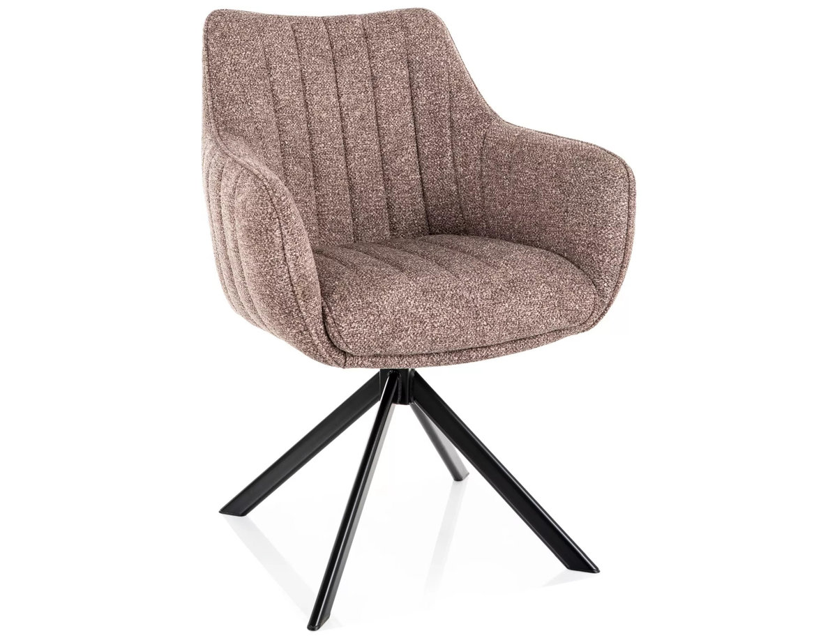 Стілець AZALIA LEO чорний каркас/темний беж 32