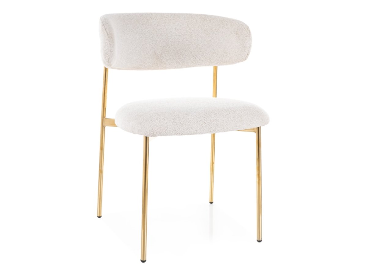 Стілець ELTON RAVEN золотий каркас/беж 22