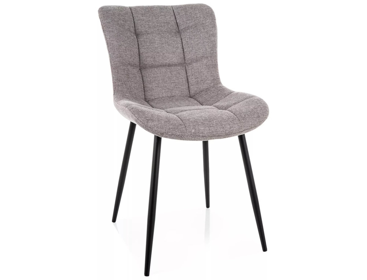 Стілець JULIA BREGO чорний каркас/сірий 07